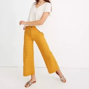 Madewell wide leg emmet crop pants